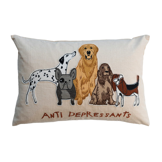 "Anti Depressants" Dog Pillow