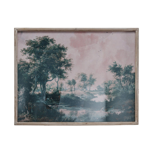 Wood Framed Landscape Picture Frame