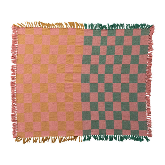 Two-Toned Checkered Throw