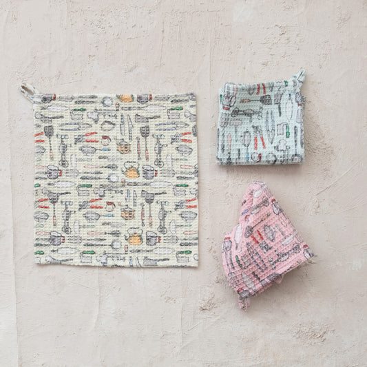 Kitchen Tools Cotton Weave Dish Cloth