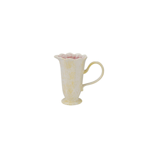 16 oz. Stoneware Flower Shaped Pitcher