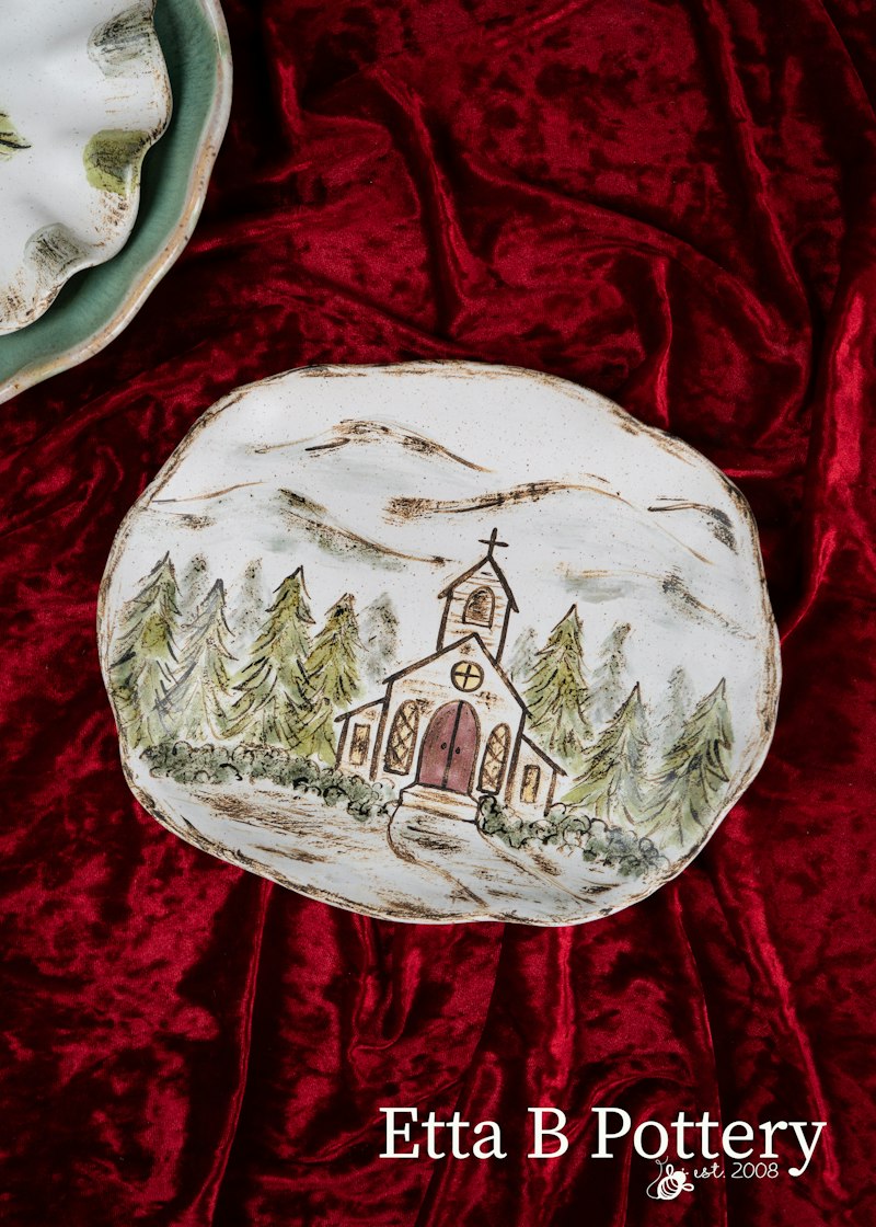 Wintertime Church Plate