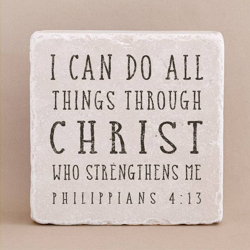 Art Scripture Stone Philippians 4:13