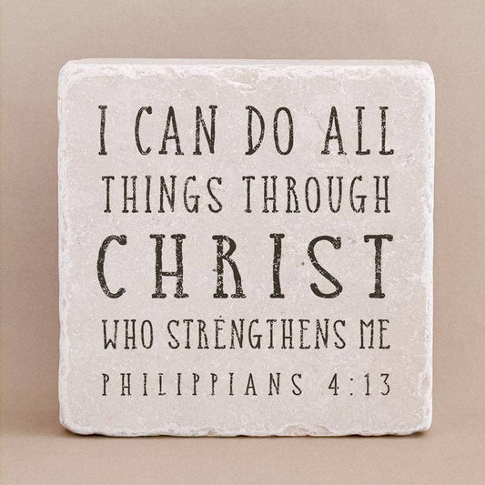 Art Scripture Stone Philippians 4:13