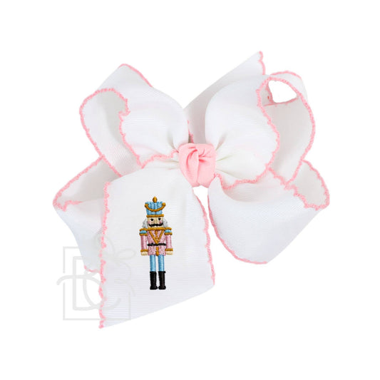 Nutcracker Crochet Edge Hair Bow