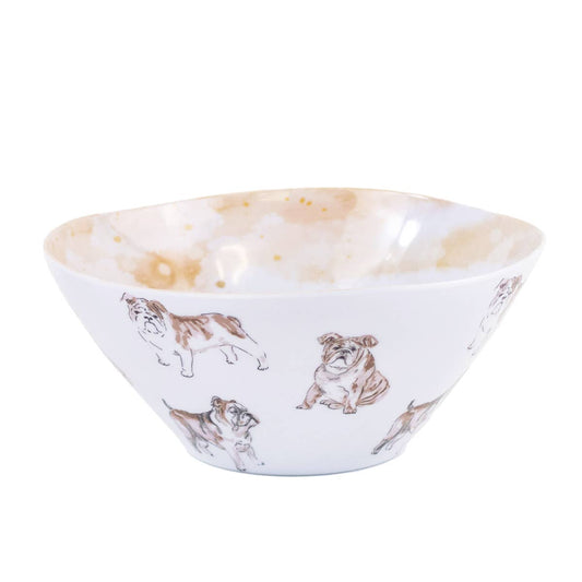Bulldog Love Melamine Bowl