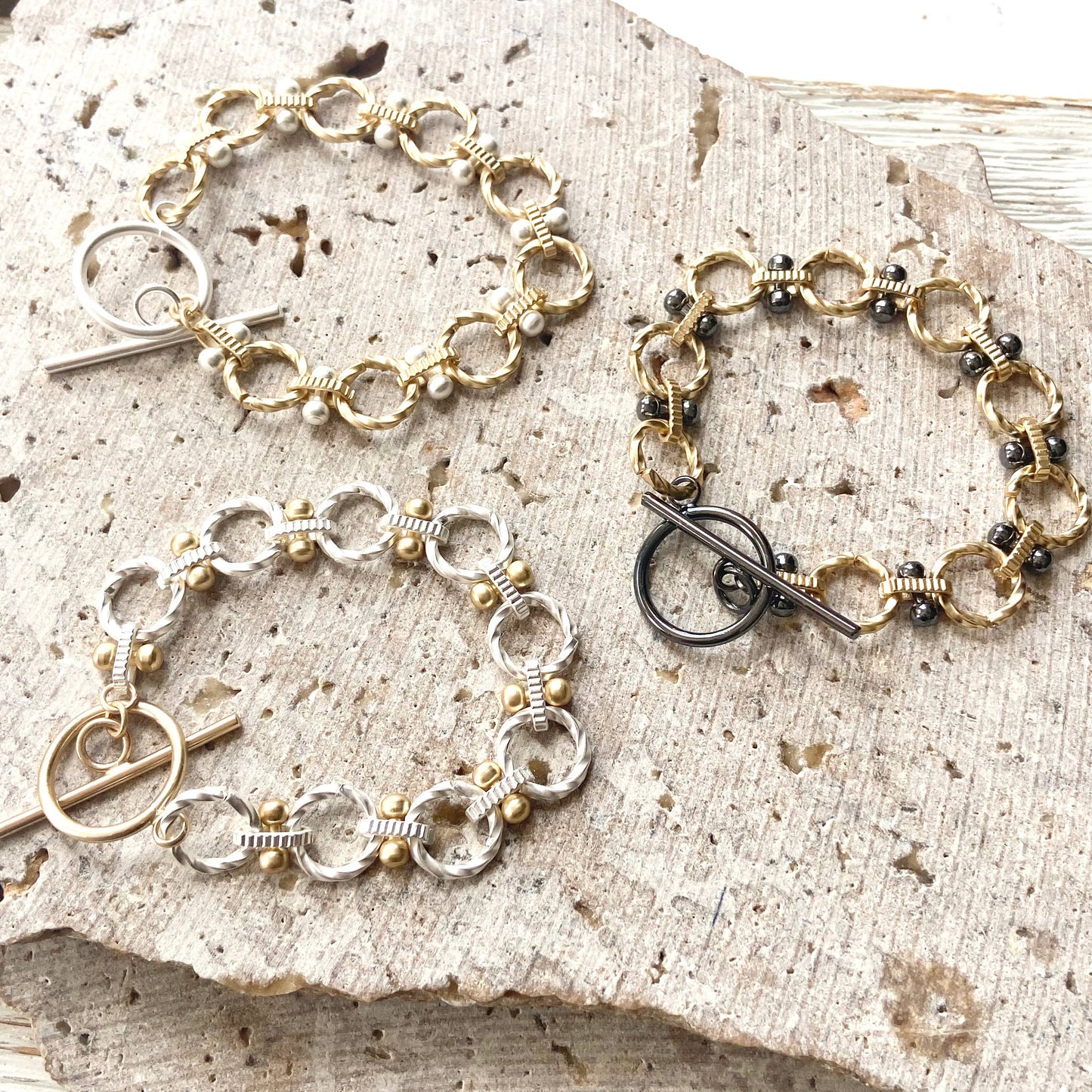 Matte Two-Toned Bracelets
