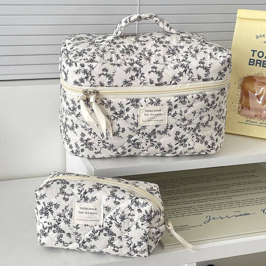Floral Block Make Up Bag