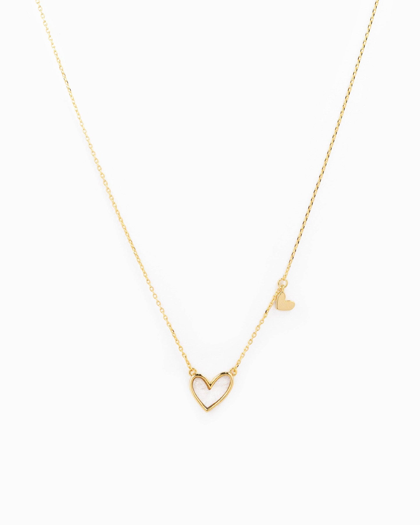 Asymmetrical Heart Station Necklace
