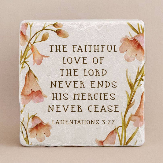 Art Scripture Stone Lamentations 3:22