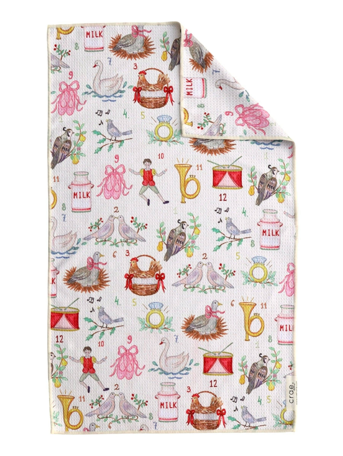 Partridge Tree: Double-Sided Hand Towel