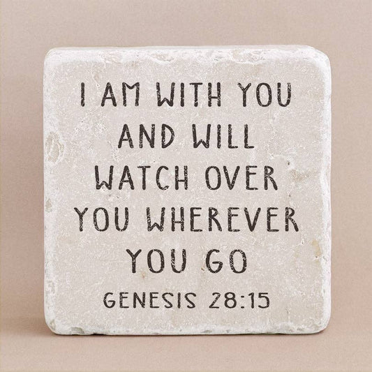 Art Scripture Stone Genesis 28:15