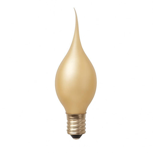 Pearlized Champagne Silicone Flicker Flame Bulb