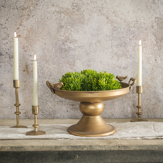 Raised Gold Tray with Birds