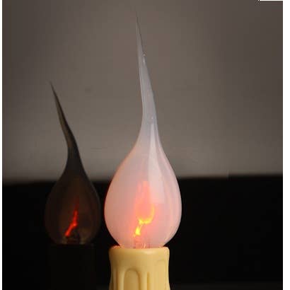 3 watt Silicone Candle-Lite  Flicker Flame Light Bulb