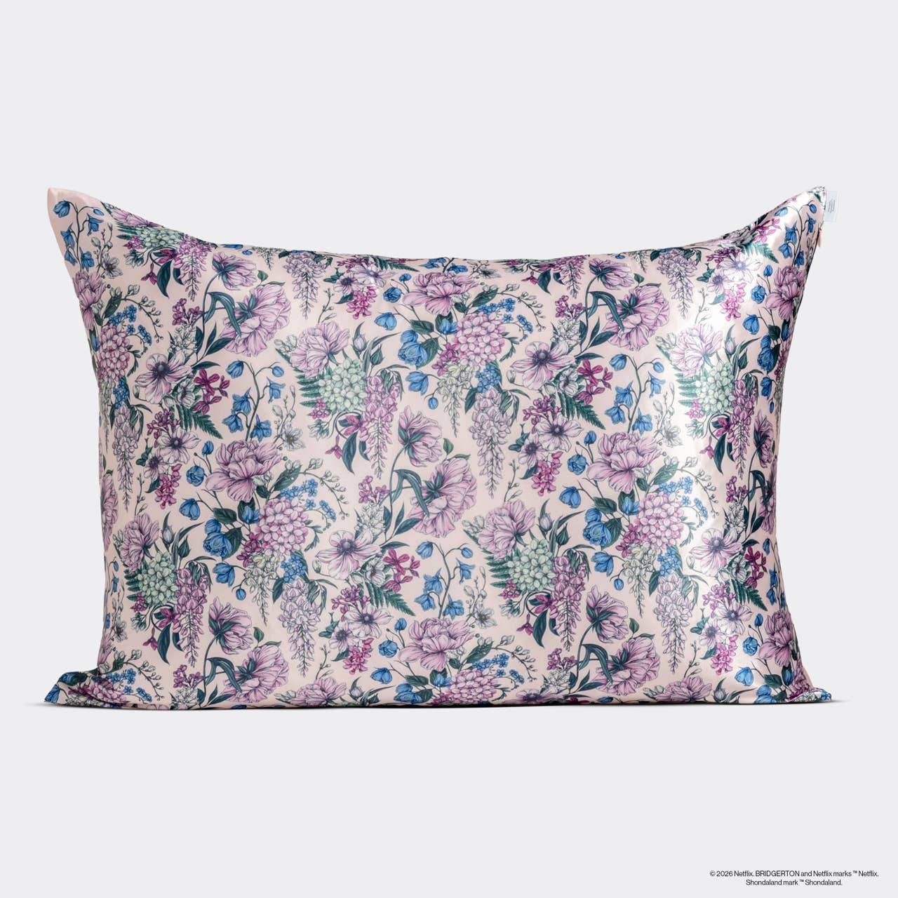Bridgerton x Kitsch Satin Pillowcase in Wisteria- Standard