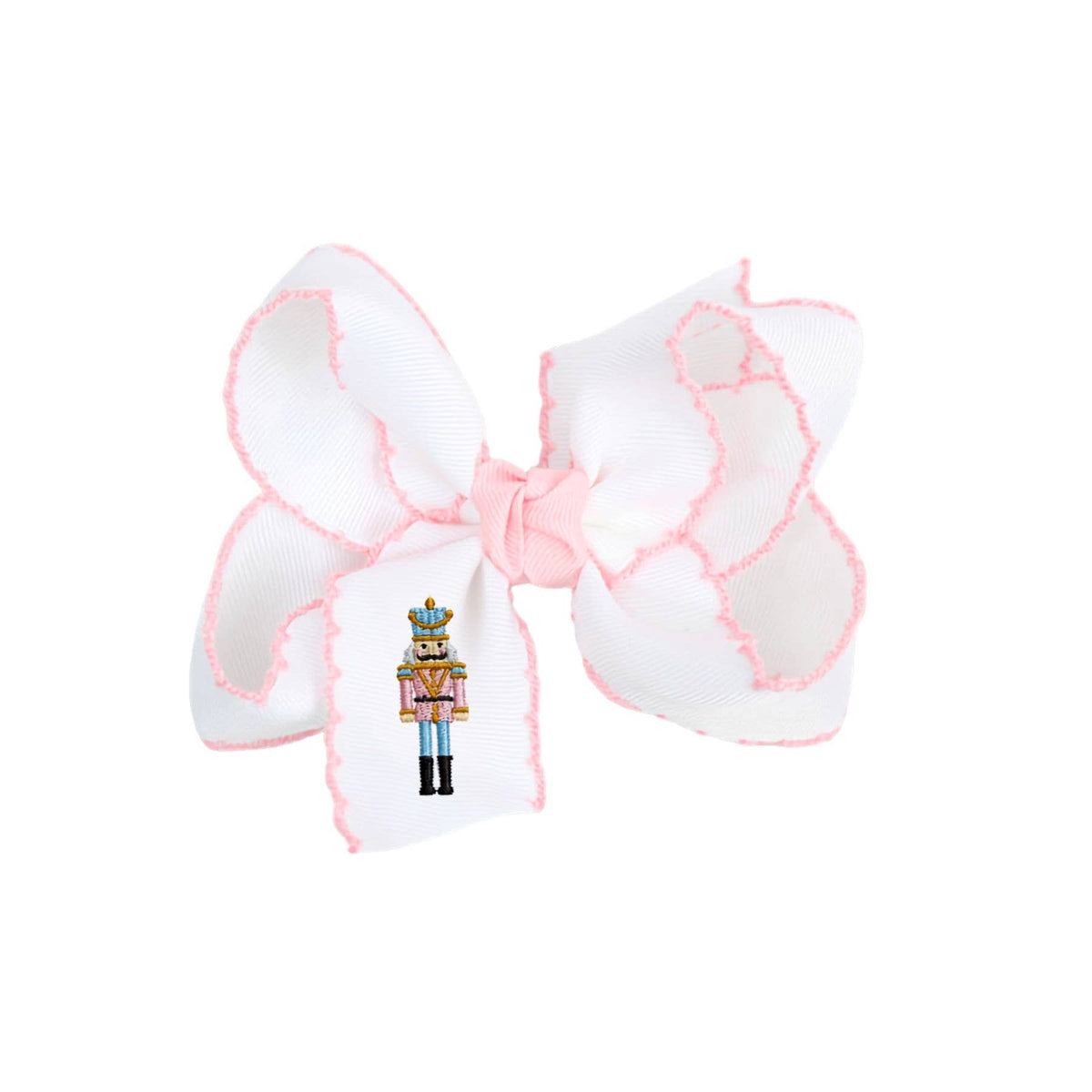 Nutcracker Crochet Edge Hair Bow