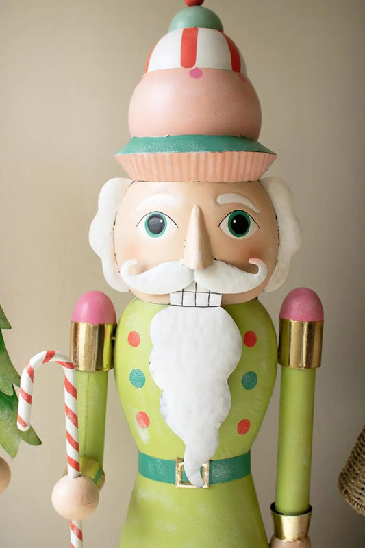 Life-Size Painted Metal Nutcrackers