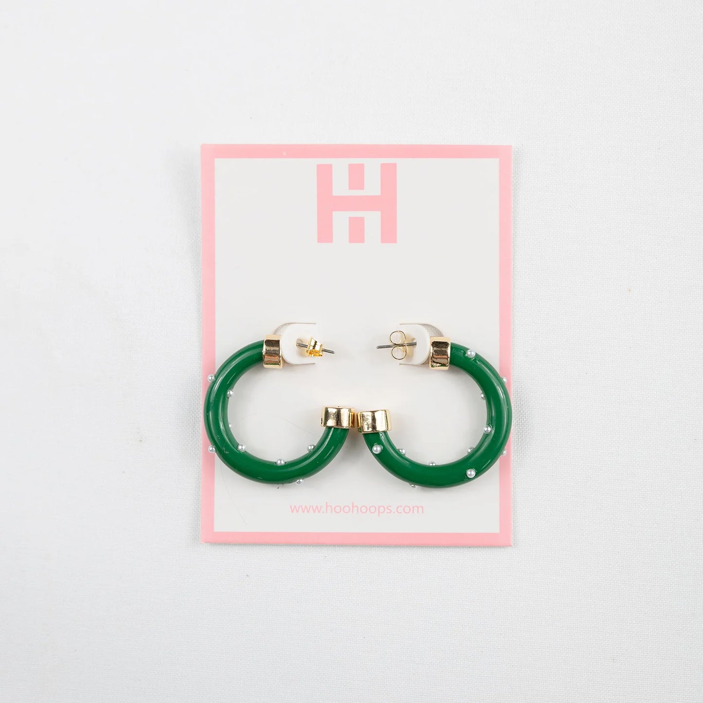 Mini Hoo Hoops with Pearls