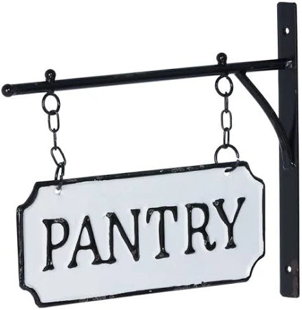 Hanging Tin Pantry Sign