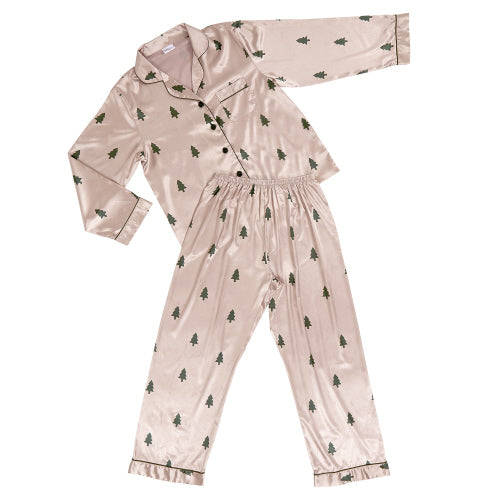 Blush Christmas Tree Pajama Set