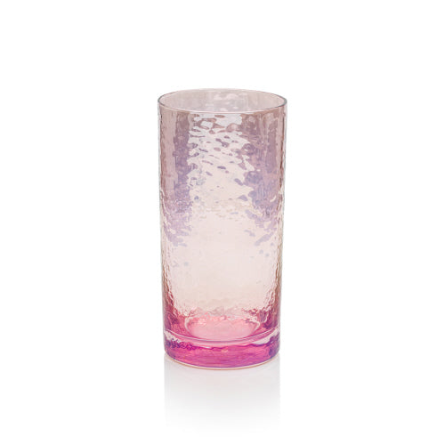 Pink Luster Highball Glass