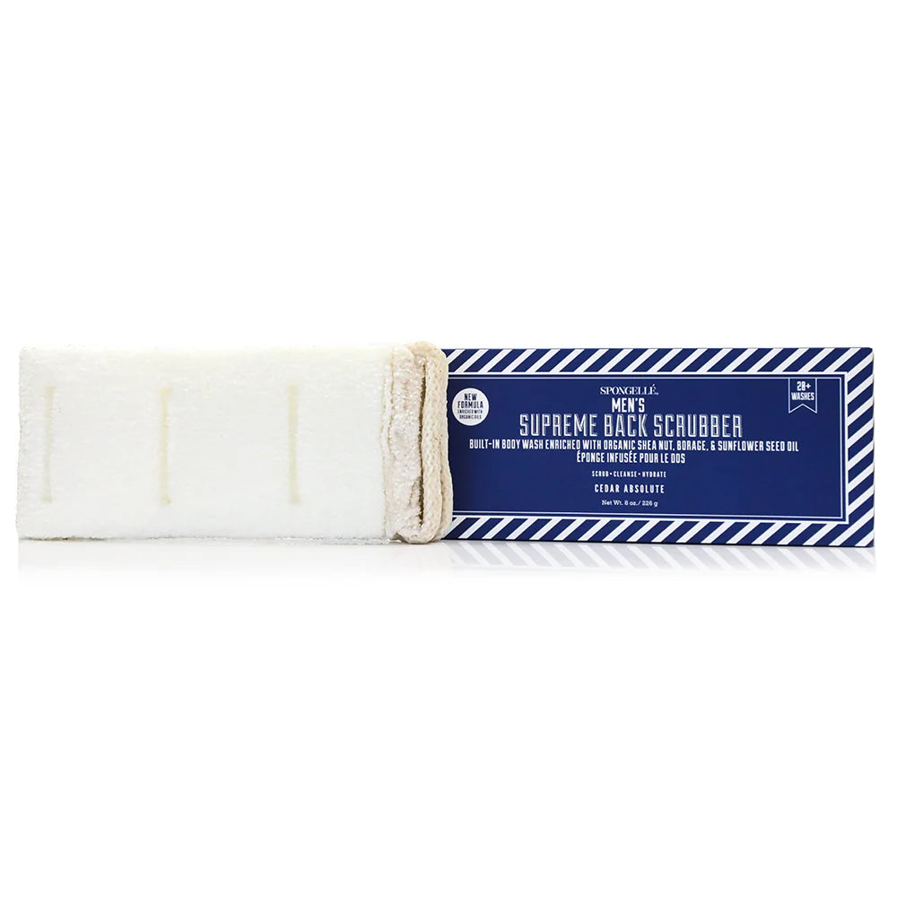 Men's Body Wash Infused Back Scrubber