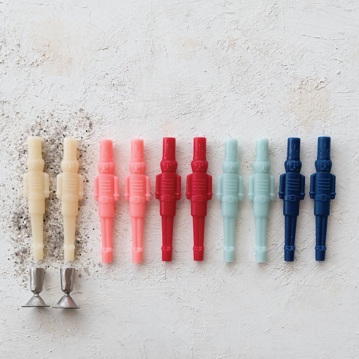 Nutcracker Taper Candles Set of 2