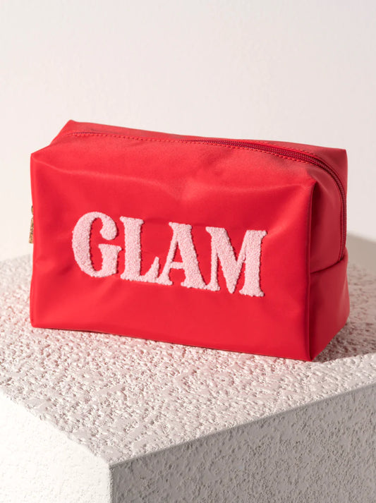 Red "Glam" Cosmetic Bag