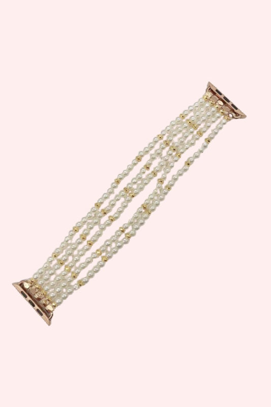 Gold & Pearls Apple Watch Band