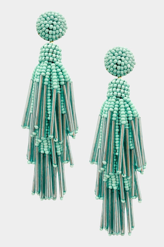 Tassel Beaded Earrings