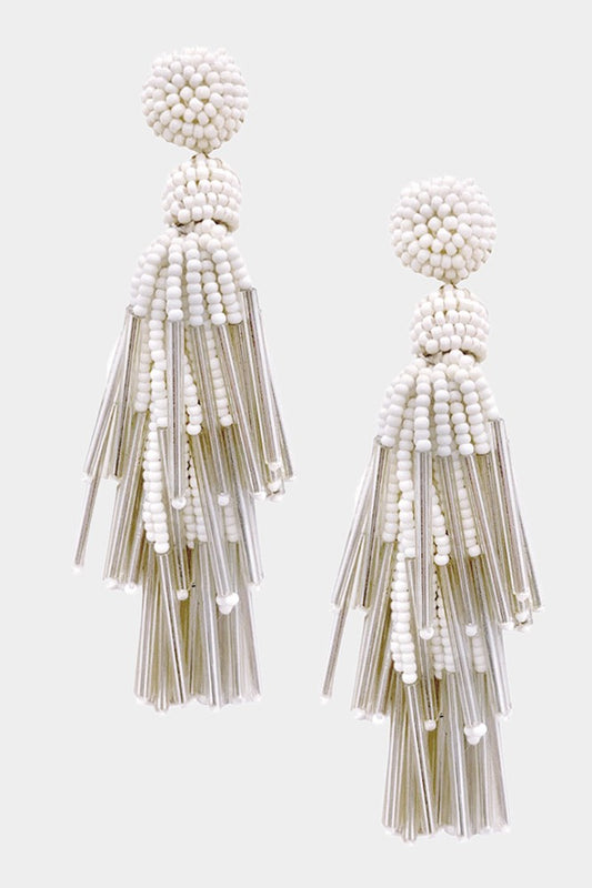 Tassel Beaded Earrings