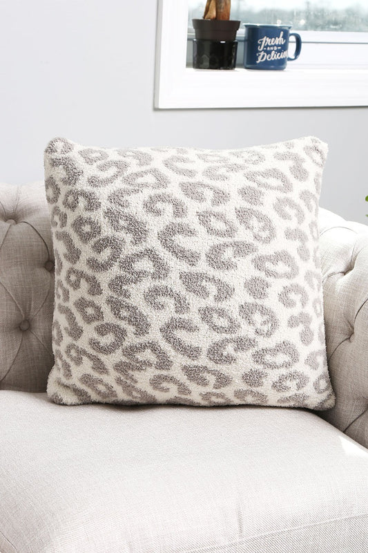 Cozy Leopard Throw Pillow