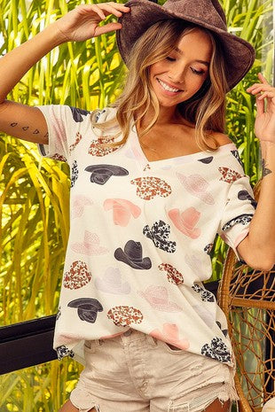 Cowgirl Hat Tee