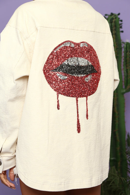 Bling Drip Lips Shacket
