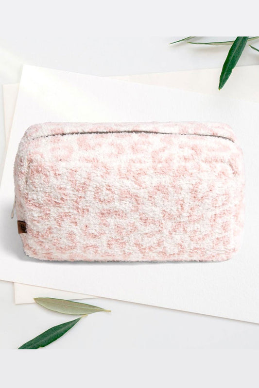 Cozy Leopard Makeup Bag