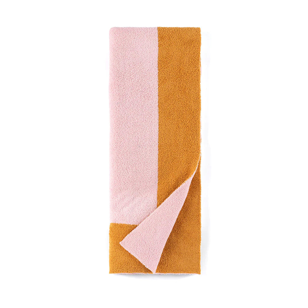 Pink & Orange Reversible Throw