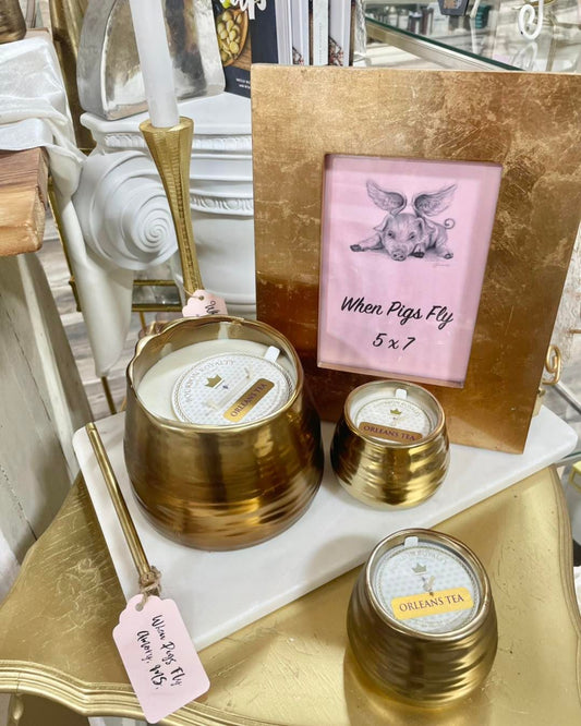 8oz. Gold Modern Candle