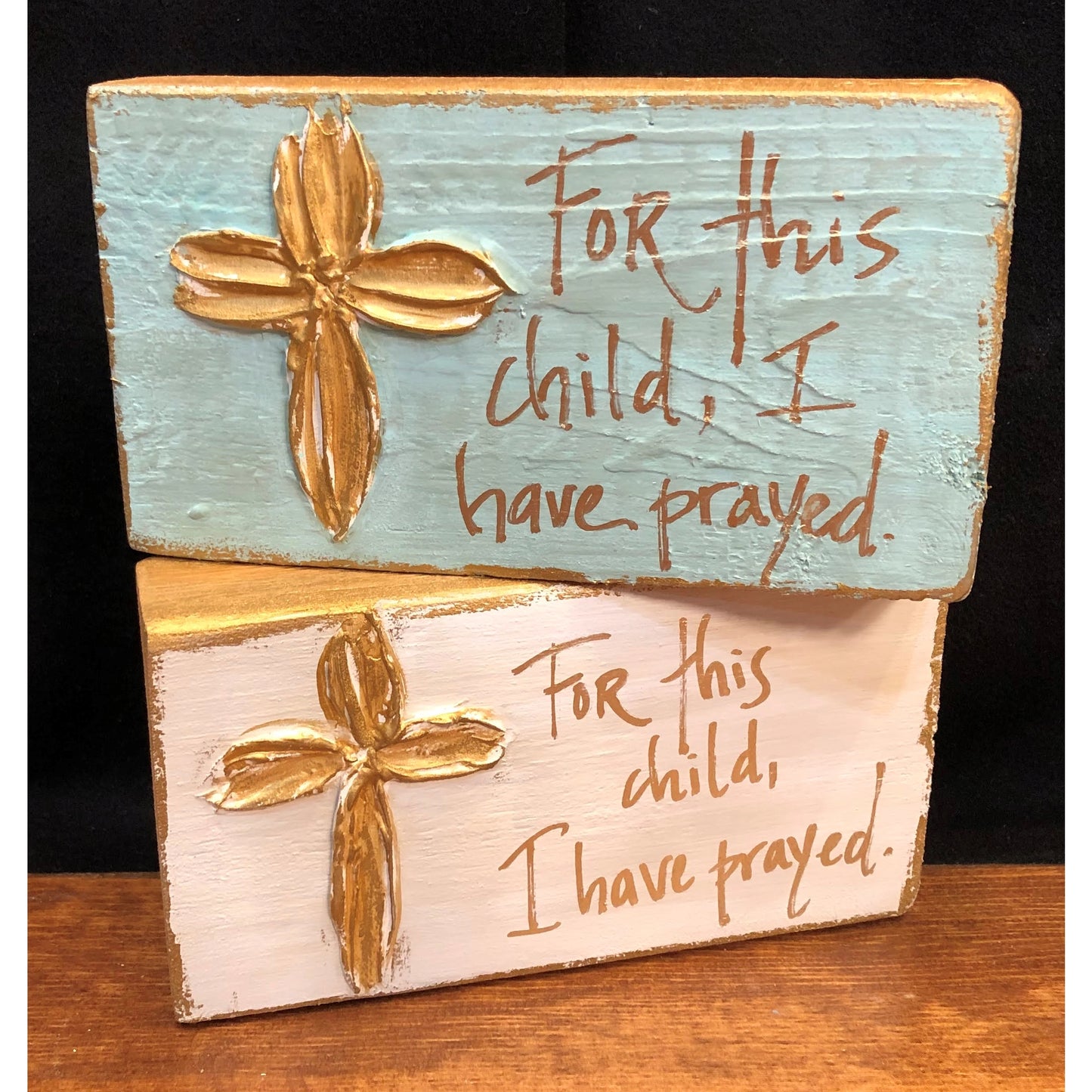 "For This Child" Wood Block Art