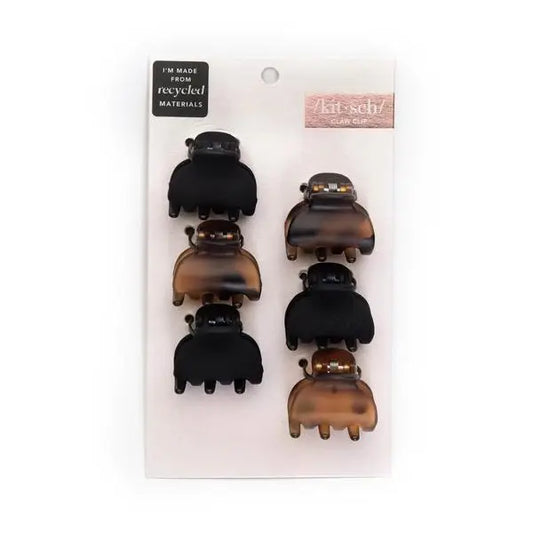 X-Small Claw Hair Clips Set