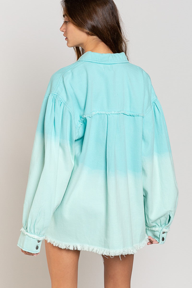 Blue Ombre Shacket