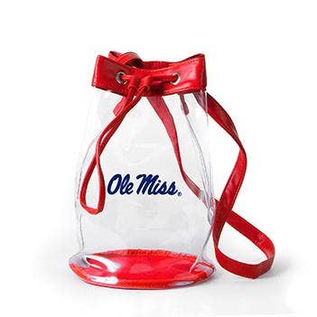 Ole Miss Clear Bucket Bag