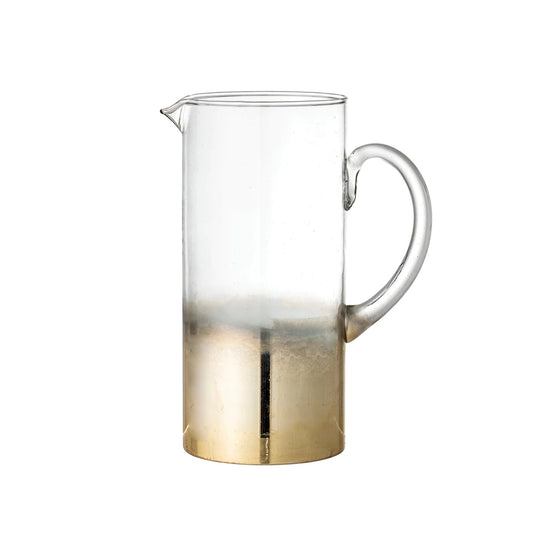 Gold Bottom Glass Pitcher