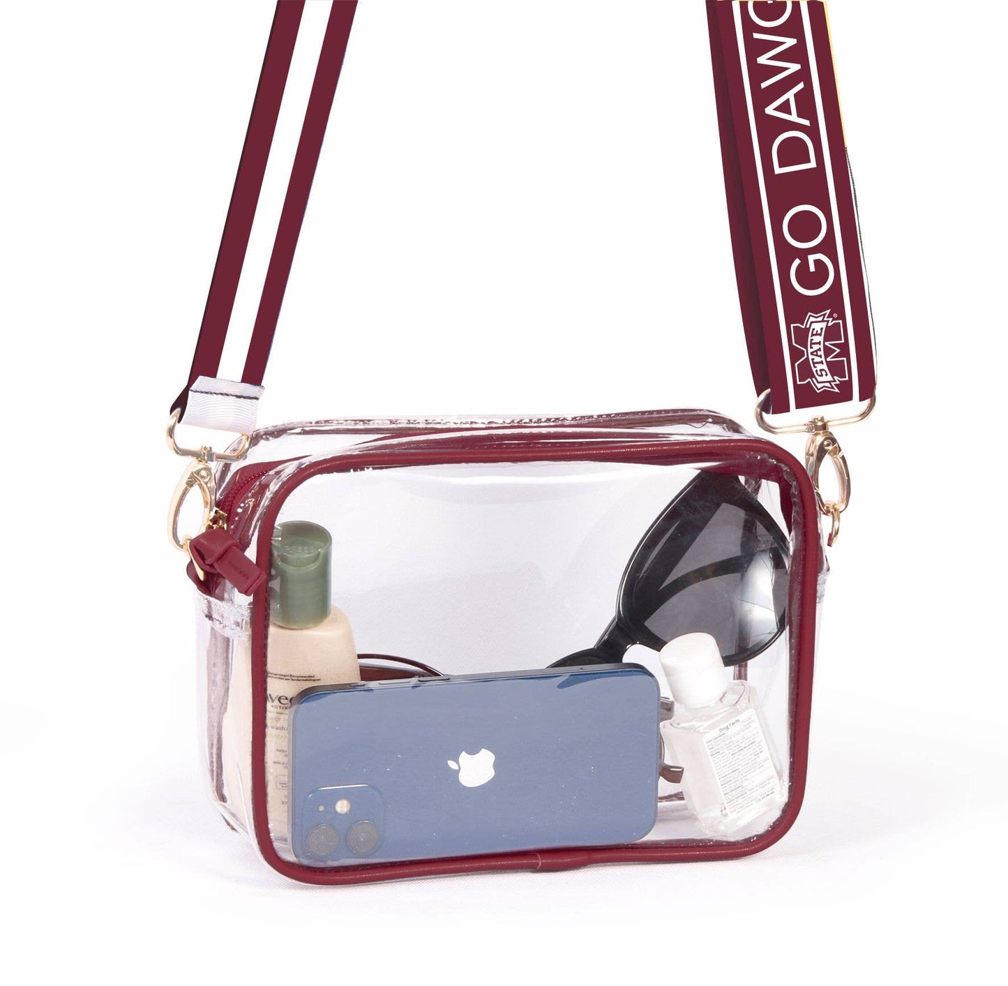 MS State Clear Crossbody
