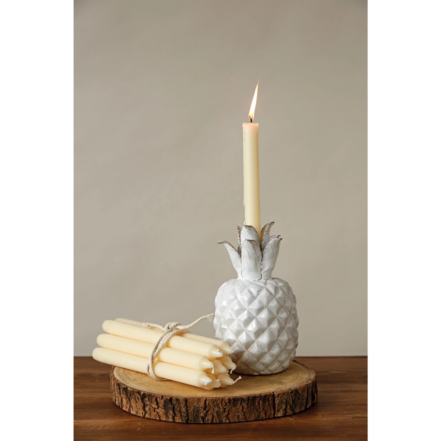 Set of 12 Unscented Taper Candles