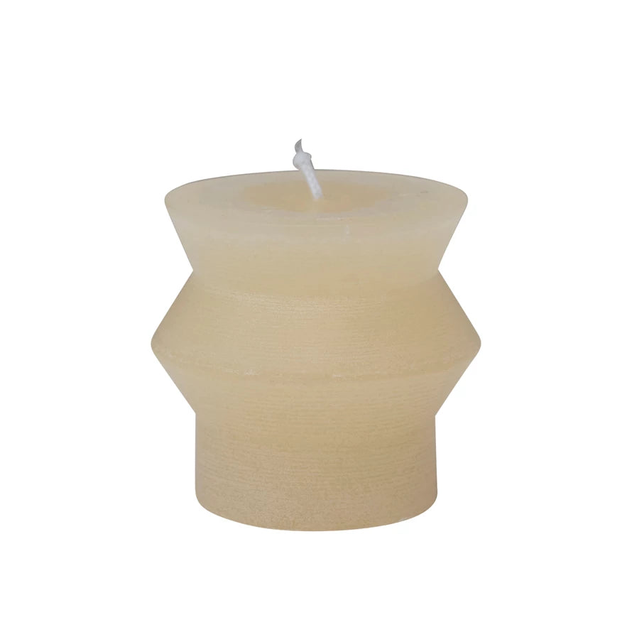 Cream Unscented Totem Pillar Candle