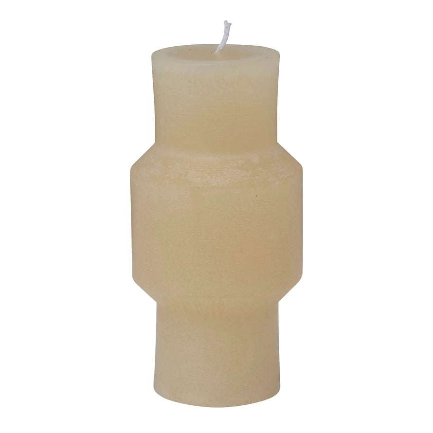 Cream Unscented Totem Pillar Candle