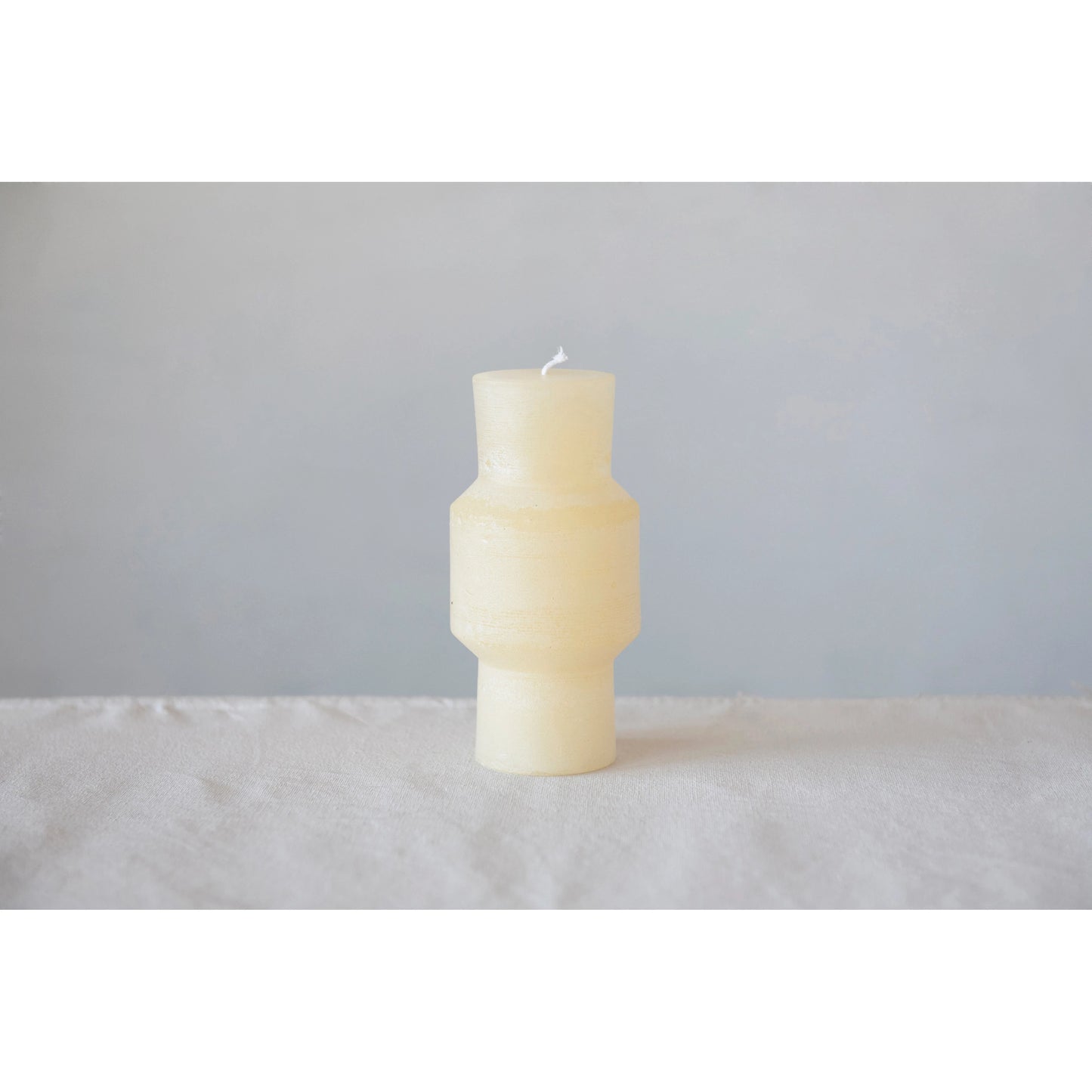 Cream Unscented Totem Pillar Candle