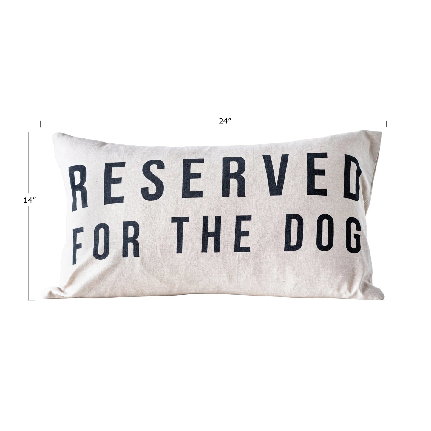"Reserved" Pet Cotton Lumbar Pillow