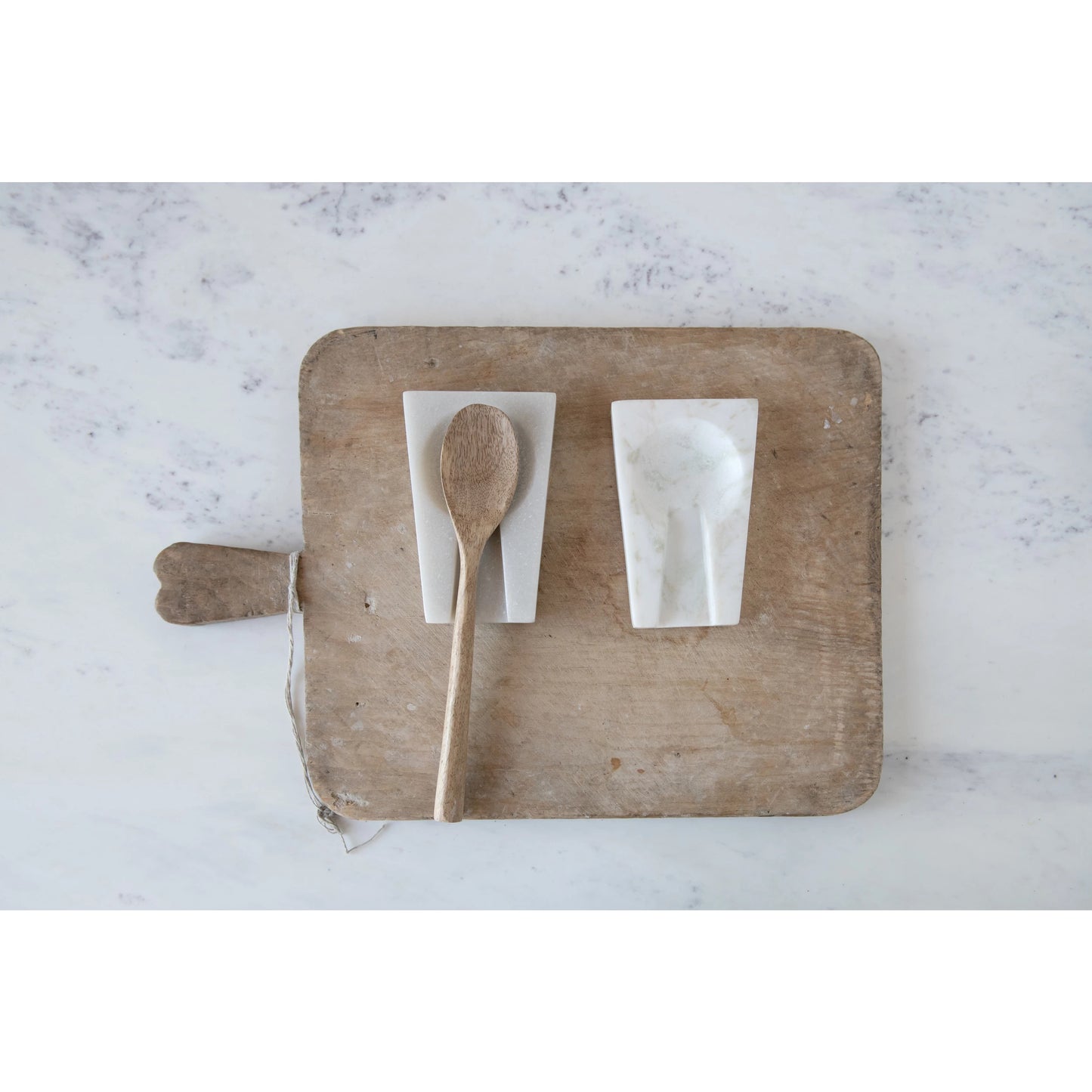 Square Marble Spoon Rest
